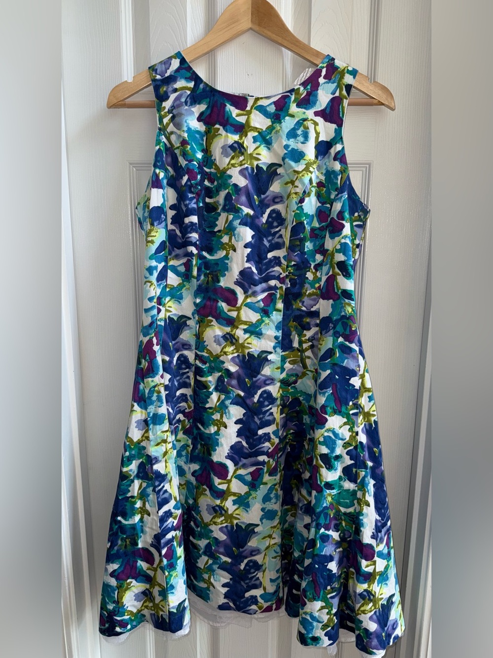 Vintage Ronnie Nicole Sleeveless Floral Fairy Midi Dress 8 Tea party Summer Chic - Picture 1 of 10